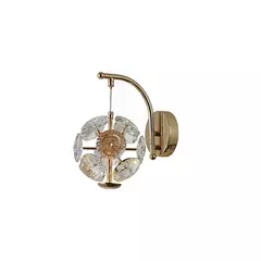 Arandela de Parede LED 3000K 5W Bivolt 20x15cm Metal e Cristal Transparente - comprar online
