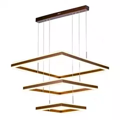 Pendente Lustre 80x80 Metal Acrílico228w