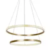 Pendente LED 3000k 50w Bivolt Ø60cm Inox Dourado