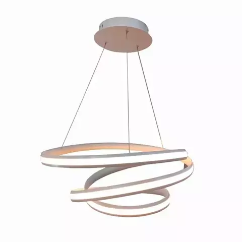 PENDENTE LED 3000K 56W BIVOLT Ø50X27CM METAL E SILICONE