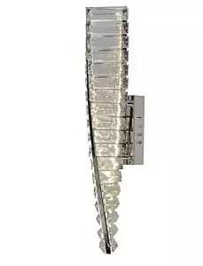 Arandela Espiral Metal/Cristal LED 3000k Sindora - loja online