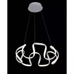 PENDENTE LED 3000K 64W BIVOLT Ø55X25CM METAL E SILICONE