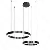 PENDENTE LED 3500K 63W BIVOLT Ø60CM INOX E ACRÍLICO