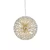 Pendente Redondo Ø60cm Metal e Cristal