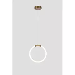 PENDENTE 25CM 10W 3000K BIVOLT METAL+ACRILICO BRONZE