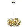 Pendente 80x40cm G9 x18 Inox + Cristal Cromado