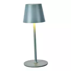 Abajur LED sem fio Bateria Recarregável USB 30cm Cinza