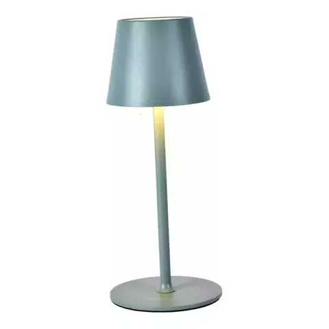 Abajur LED sem fio Bateria Recarregável USB 30cm Cinza