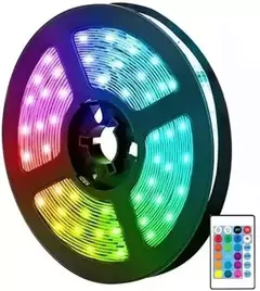 Fita LED 5 Metros 12v 5050 IP20 120 Leds RGB Multicolorido
