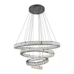 Lustre Pendente LED 3000k 77W Ø80cm Metal Cromado - loja online