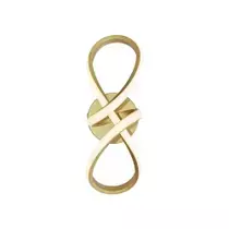 Arandela ou Plafon Moderno Zeon 33x15cm Branco para Quarto, Corredor, Cabeceira de Cama, Lavabo e Quarto Infantil