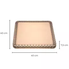 Plafon Led 40cm 24W 2100Lm 3000K Acrilico na internet