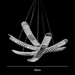 Pendente Cristal Squid Dourado 80cm LED 60W 6000LM 3000K Bivolt para Salas e Quartos na internet