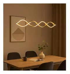 Lustre Pendente Led 56w 3000k Espiral Moderno 100cm na internet