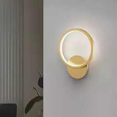 Arandela Luminária Metal Silicone 14w Cor Dourado 110v/220v na internet