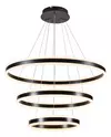 Lustre Pendente Led 3 Anéis Escovado 226w 3000k