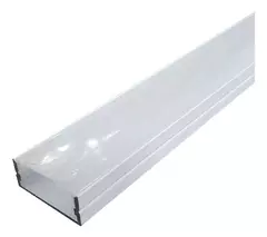 Perfil led Duplo Branco 2m - Embutido ou Sobrepor - Sunshine Lustres e Iluminação