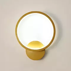 Arandela Luminária Metal Silicone 14w Cor Dourado 110v/220v na internet