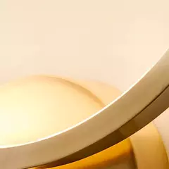 Imagem do Arandela Luminária Metal Silicone 14w Cor Dourado 110v/220v