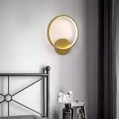 Arandela Luminária Metal Silicone 14w Cor Dourado 110v/220v - Sunshine Lustres e Iluminação