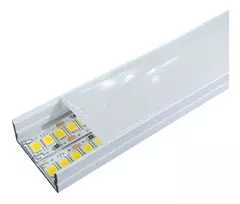 Perfil led Duplo Branco 2m - Embutido ou Sobrepor - loja online