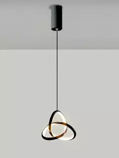 Pendente LED 3000K 20W Bivolt Ø20cm Metal/Silicone