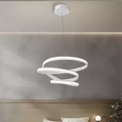 PENDENTE LED 3000K 56W BIVOLT Ø50X27CM METAL E SILICONE - comprar online