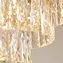 Pendente Lustre 75cm Metal Cristal