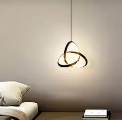 Pendente LED 3000K 20W Bivolt Ø20cm Metal/Silicone - Sunshine Lustres e Iluminação