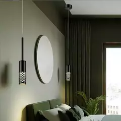 PENDENTE LED 3000K 6W BIVOLT Ø5X19CM METAL E ACRÍLICO - Sunshine Lustres e Iluminação