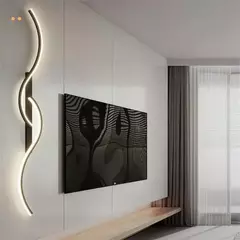 Arandela Luminária 74cm Ondas Parede na internet