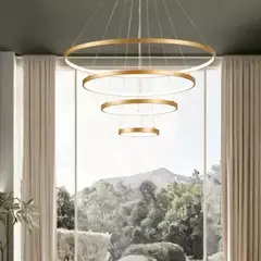 Pendente Lustre Ø80cm Metal Silicone 125w - comprar online
