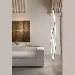 Pendente LED 3000K 48W Bivolt 120xØ21cm Inox e Silicone Dourado na internet