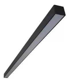 Barra Perfil de led Preto 2m - Embutido ou Sobrepor - Sunshine Lustres e Iluminação