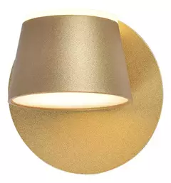 Arandela 12x12cm 14w 3000k 1400lm Bivolt Metal Dourado Acrilico