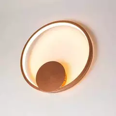 Plafon de Sobrepor LED Redondo 3000K 17W Bivolt Inox e Acrílico - comprar online