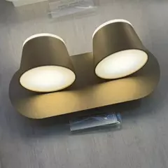 Arandela Dupla Led 28W 3000K Bivolt 26cm - Sunshine Lustres e Iluminação