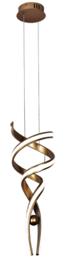 Pendente Dourado DNA