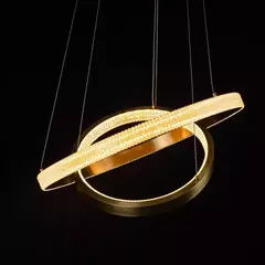 Pendente LED 3000k 50w Bivolt Ø60cm Inox Dourado - comprar online