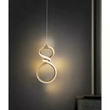Pendente Sindora 16 watts 3000K Metal Dourado e Silicone 260x150x90mm DCD03254 - Sunshine Lustres e Iluminação