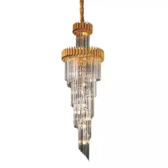 Pendente Lustre E14x24 65x180 Metal Cristal