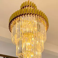 Pendente Lustre E14x24 65x180 Metal Cristal - comprar online