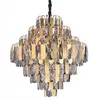 Pendente Lustre Sindora Dcd03929 E14x21 80x73cm Inox Cristal Cor Dourado bivolt