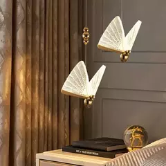 Pendente Borboleta Acrílico Cristal LED 17CM 5W 3000K na internet