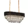 Pendente Lustre 75cm Metal Cristal