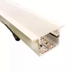 Perfil led Duplo Branco 2m - Embutido ou Sobrepor na internet