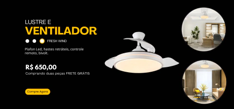 Imagem do banner rotativo Sunshine Lustres e Iluminação