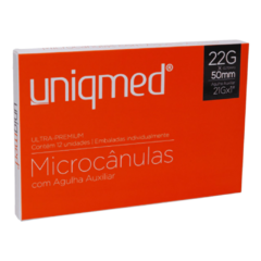 MICROCANULA UNIQMED 22G X 50MM C/ AGULHA AUXILIAR - CAIXA C/ 12 UND - comprar online