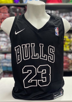Camisa basquete NBA Chicago Bulls Black