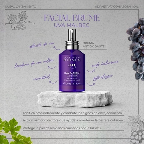 UVA MALBEC FACIAL BRUME - Bruma Facial x 120 ml